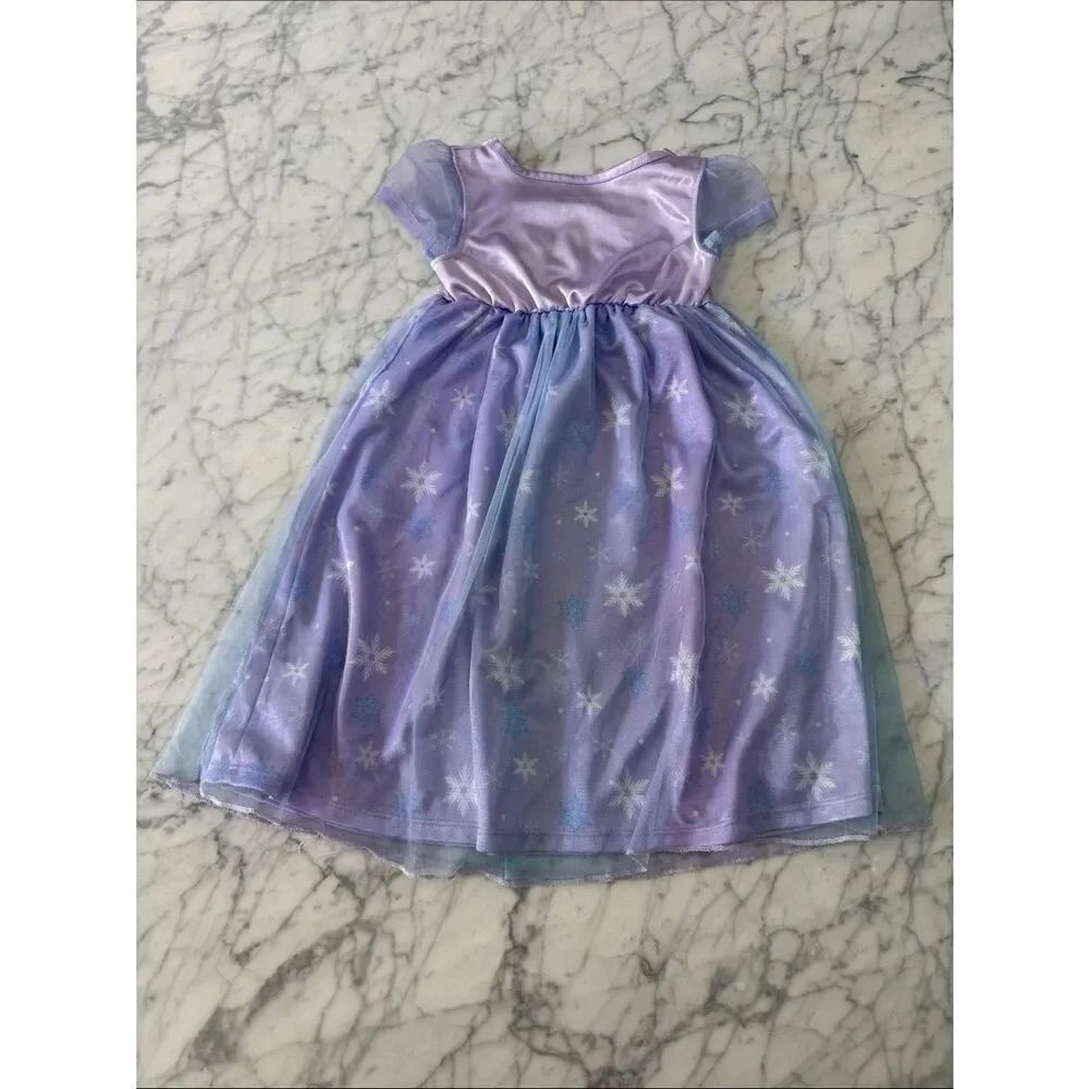 Disney Frozen Elsa Girls Nightgown Sz 2T - Picture 4 of 5